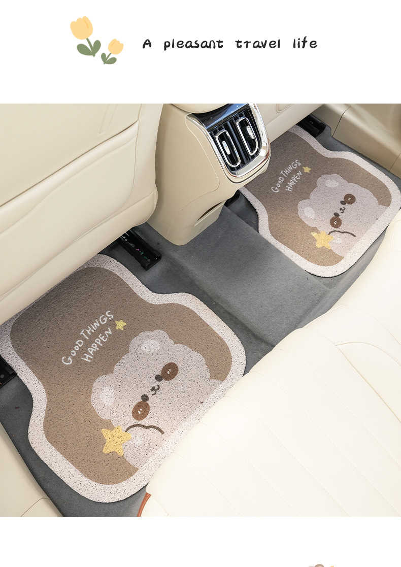 Cute Bear Car Floor Mat - Non-Slip & Durable | Wholesale & Custom Logo - Image 12