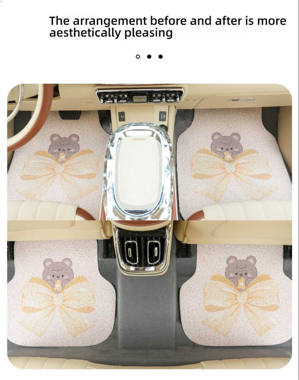 Cute Bear Car Floor Mat - Thick & Non-Slip | Wholesale & Custom Logo - Image 4