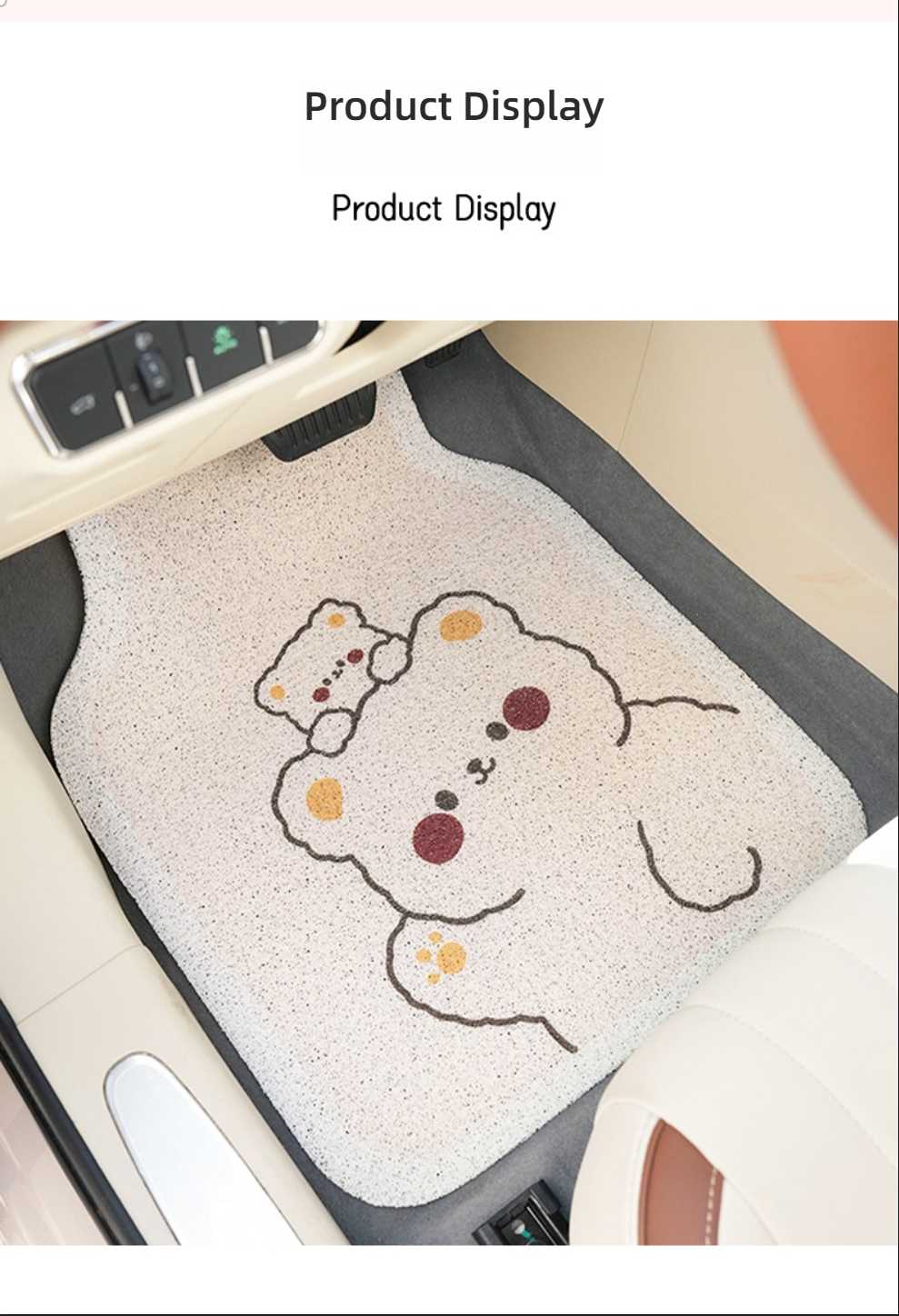 Cute Cartoon Car Foot Mat - Soft & Non-Slip | Wholesale & Custom Logo - Image 10