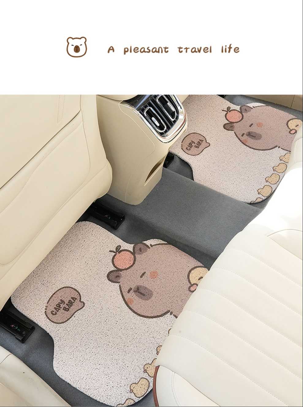 Cute Capybara Car Mats - Durable & Easy to Cut | Wholesale & Custom - Image 12