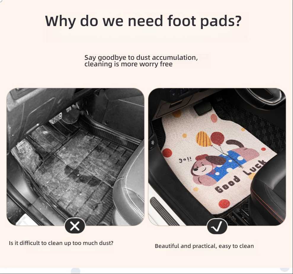 Cute Cartoon Car Floor Mat - Durable & Easy to Clean | Wholesale & Custom - Image 3