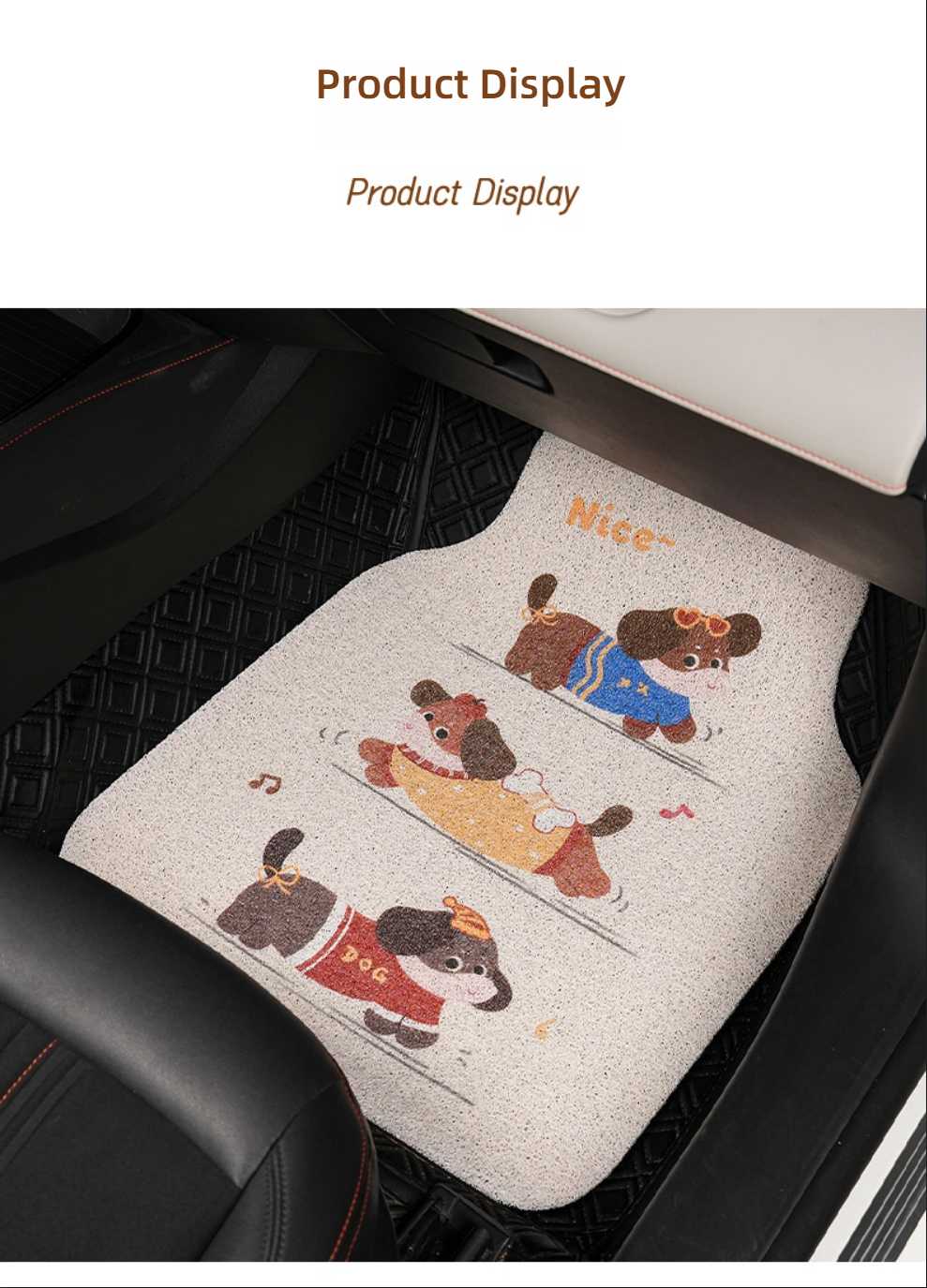 Cute Cartoon Car Floor Mat - Durable & Easy to Clean | Wholesale & Custom - Image 11