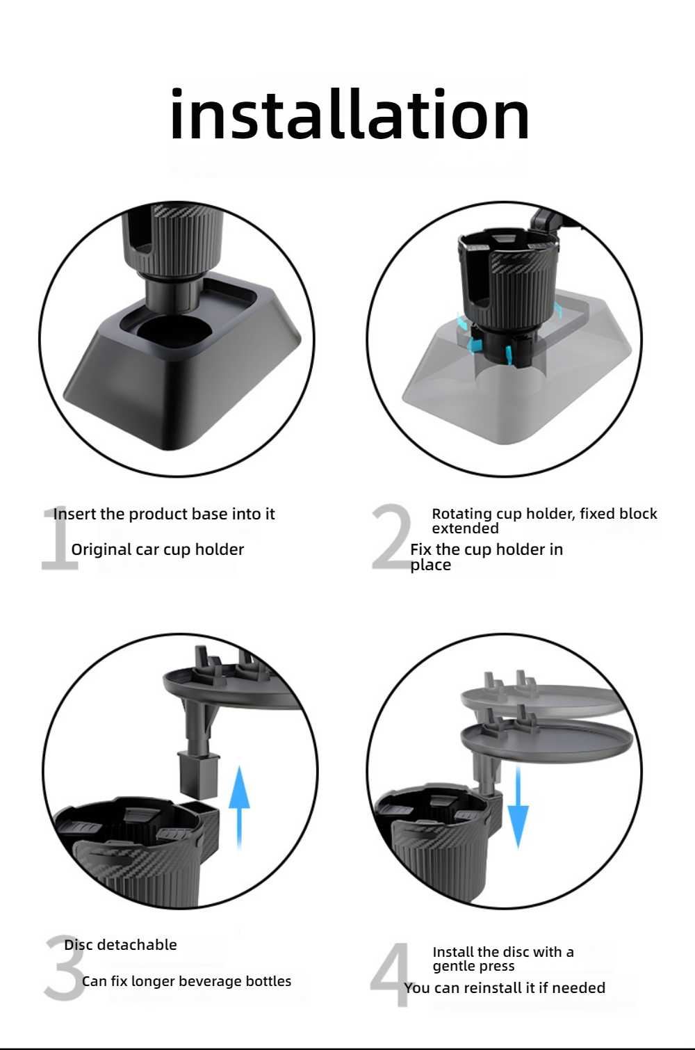 Rotating Car Cup Holder - Large & Insulated | Wholesale & Custom - Image 17
