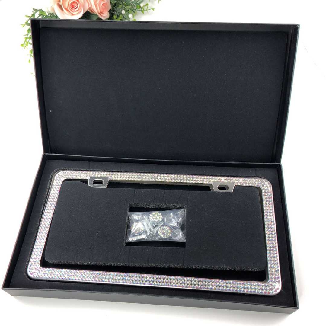Stainless Steel License Plate Frame - Dazzling Rhinestones | Wholesale & Custom Logo - Image 6