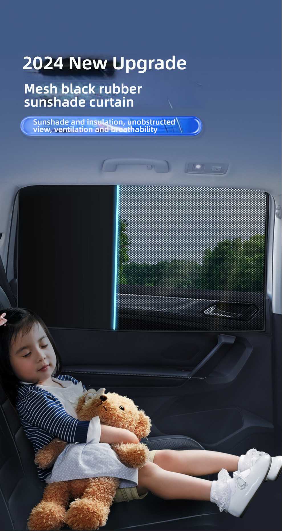 Magnetic Car Sunshade - Dual Layer & Magnetic | Wholesale & Custom - Image 2