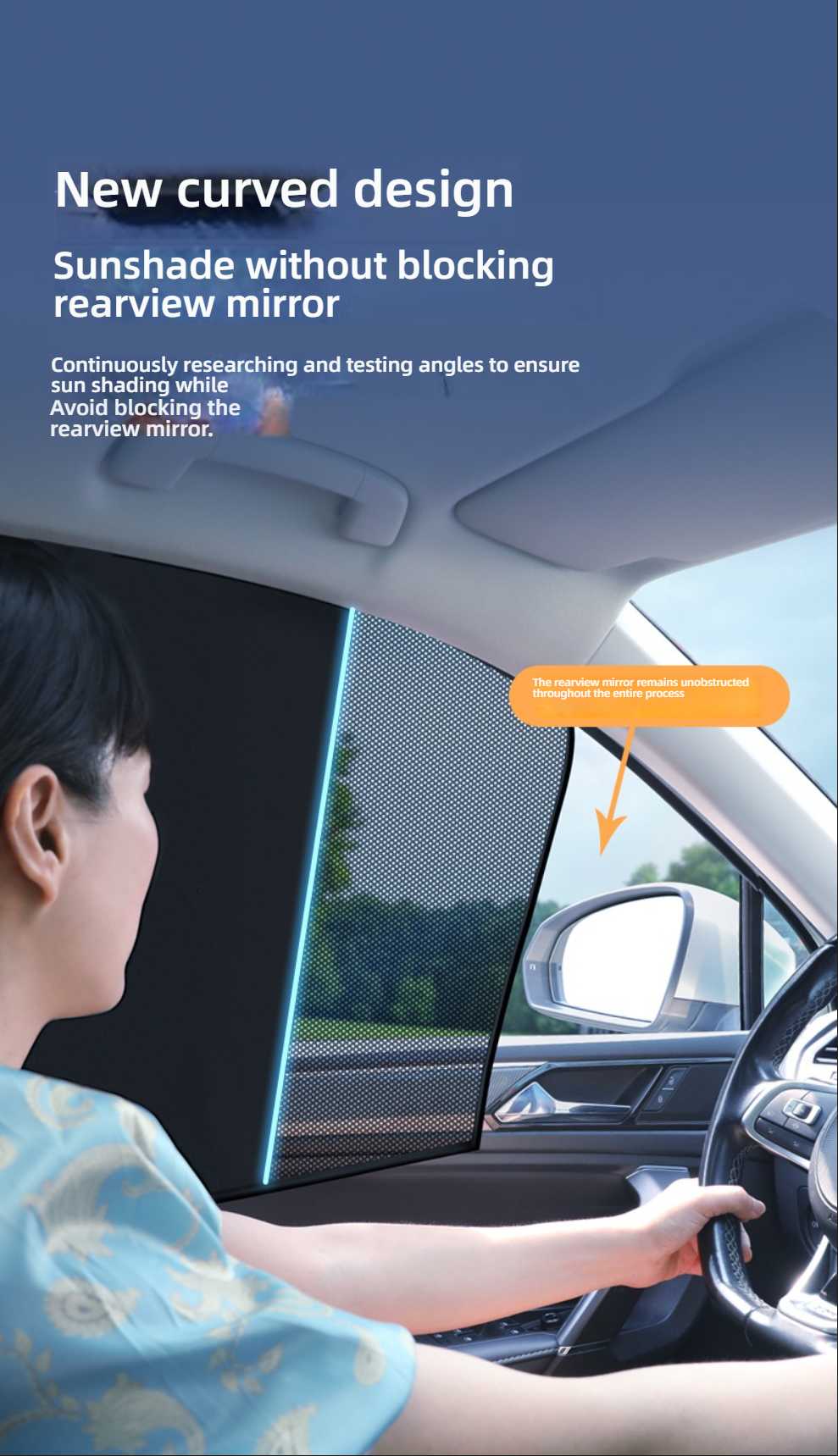 Magnetic Car Sunshade - Dual Layer & Magnetic | Wholesale & Custom - Image 4