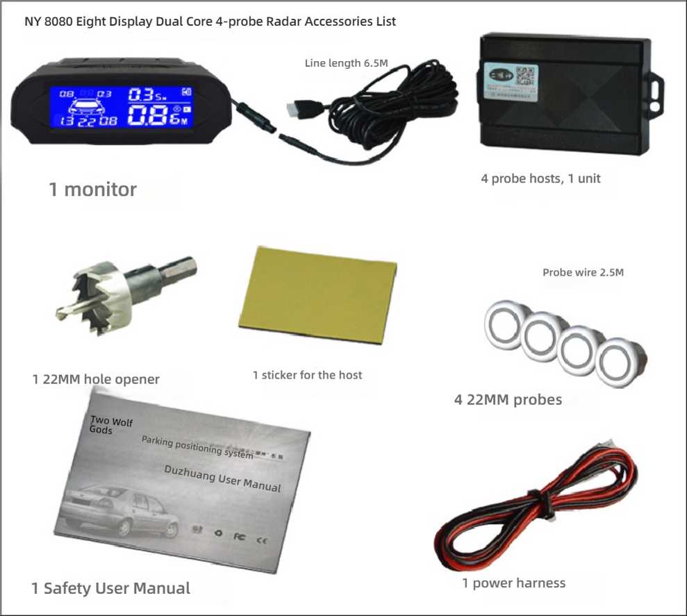 4-Sensor Backup Radar - Reliable Parking Aid | Wholesale & Custom - Image 16
