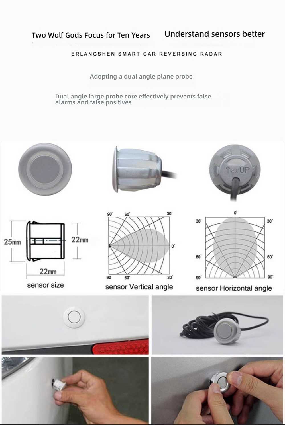 Voice Buzzer Reverse Radar - 4 Probes & LED | OEM & Wholesale - Image 8