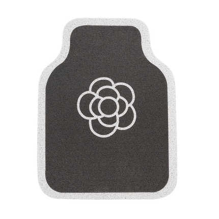 Camellia car floor mat featuring a stylish floral design, universal fit, and stain-resistant material for durable protection.