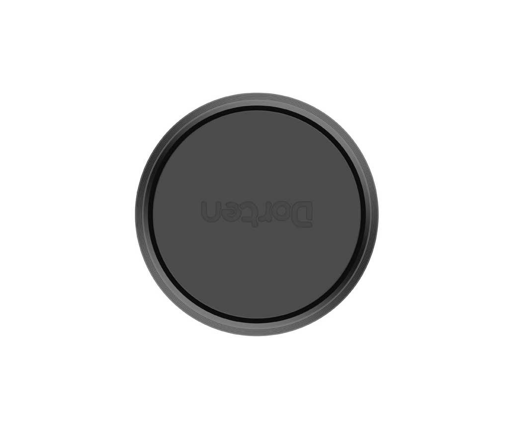 360° magnetic car air vent phone holder with sleek black design and dorten branding, perfect for secure phone mounting.