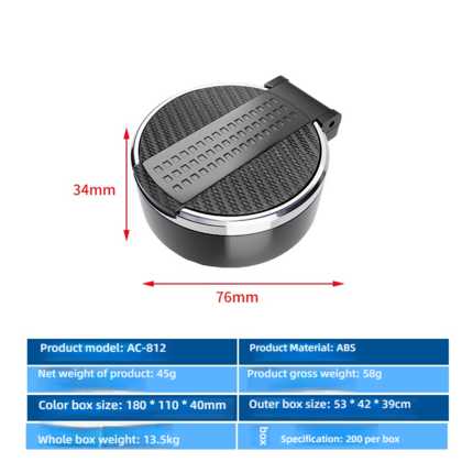 Car Ashtray with Lid - Smokeproof & Stylish | Wholesale & Custom Logo - Image 8