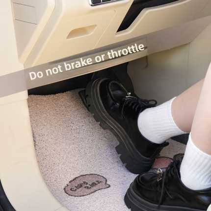 Cute capybara car floor mat featuring a playful design, custom fit, and stain-resistant material for stylish and practical ve...
