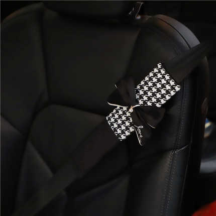 Car Steering Wheel Cover - Houndstooth & Bow | Wholesale & Custom Logo - Image 8