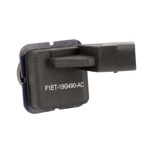 Black f1et-19g490-ac ford focus reversing camera sensor with a compact design and secure connector.