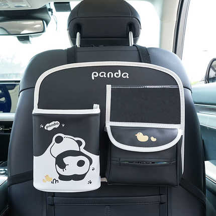 Panda Car Backseat Organizer - Leather & Multifunctional | Wholesale & Custom Logo - Image 7