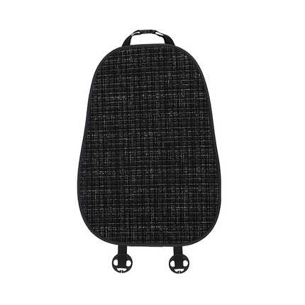 Chic Car Seat Cushion - Summer Comfort & Non-Slip | Wholesale & Custom - Chanel-style black seat cushion and backrest