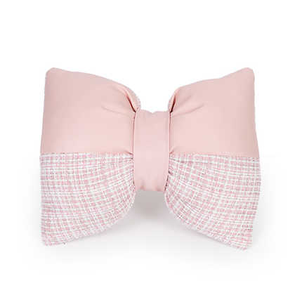 Chic Car Seat Cushion - Summer Comfort & Non-Slip | Wholesale & Custom - Chanel-style pink lumbar support