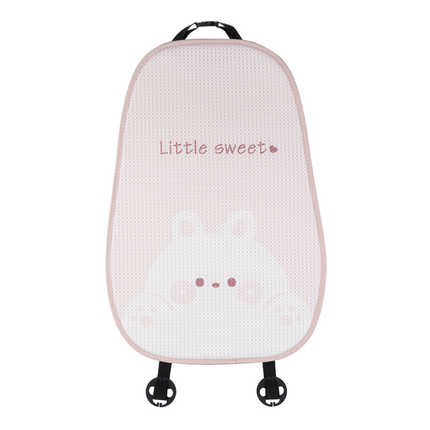 Cute Bear Car Seat Cushion - Ice Silk & Breathable | Wholesale & Custom Logo - Honeycomb chubby rabbit seat cushion backrest