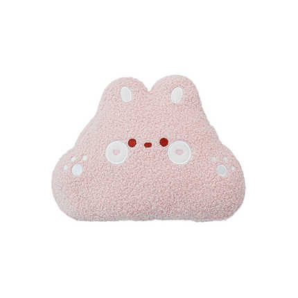 Cute Bear Car Seat Cushion - Ice Silk & Breathable | Wholesale & Custom Logo - Teddy plush chubby rabbit head pillow
