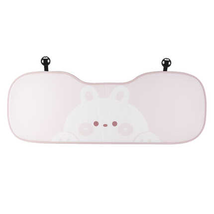 Cute Bear Car Seat Cushion - Ice Silk & Breathable | Wholesale & Custom Logo - Honeycomb chubby rabbit seat cushion for the back row