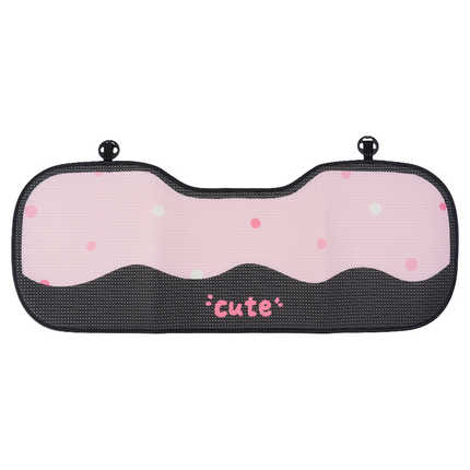 Cute Cartoon Cat Car Seat Cushion - Comfort & Non-Slip | Wholesale & Custom - Honeycomb bow cat seat cushion rear row