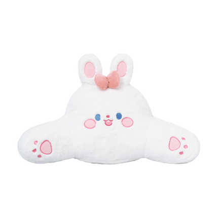 Cute Rabbit Car Seat Cushion - Non-Slip & Soft | Wholesale & OEM - Rabbit fur embroidered bow rabbit waist rest