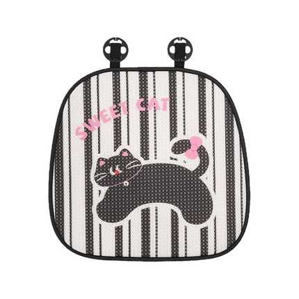 Cute Cat Car Headrest Pillow - Soft & Comfortable | Wholesale & Custom - Honeycomb striped cat seat cushion front row