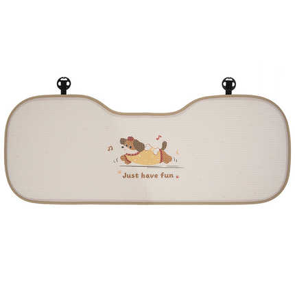 Cute Dog Car Seat Cushion - Ice Silk & Breathable | Wholesale & Custom - Honeycomb Apple Puppy Seat Cushion Rear Seat