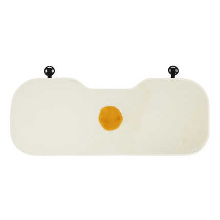 Fluffy Egg Flower Car Seat Cushion - Soft & Warm | Wholesale & Custom Logo - Frangipani rear seat cushion