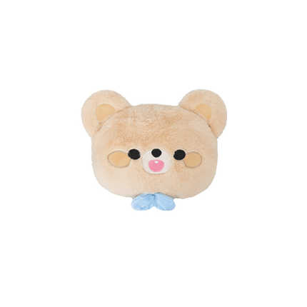 Cute Bear Car Seat Cushion - Soft & Warm | Wholesale & Custom Logo - Rabbit hair embroidered bow bear head pillow