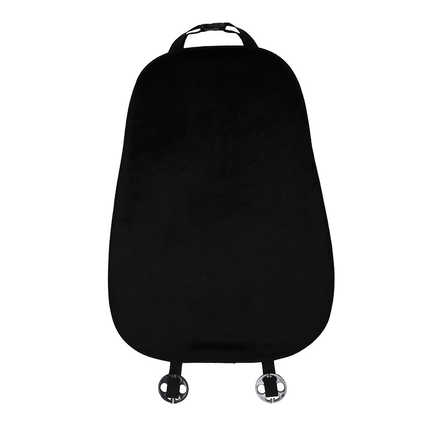 Fluffy Car Seat Cushion - Soft & Warm | Wholesale & Custom Logo - Rabbit fur seat cushion and backrest, black
