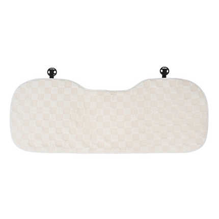 Plush Car Seat Cushion - Soft & Warm | Wholesale & Custom Logo - Beautiful white rear seat cushion