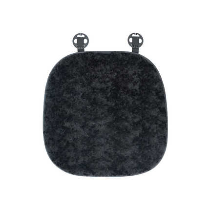 Rabbit Fur Car Seat Cushion - Soft & Warm | Wholesale & Custom Logo - Rabbit fur brushed rose seat cushion, black front row