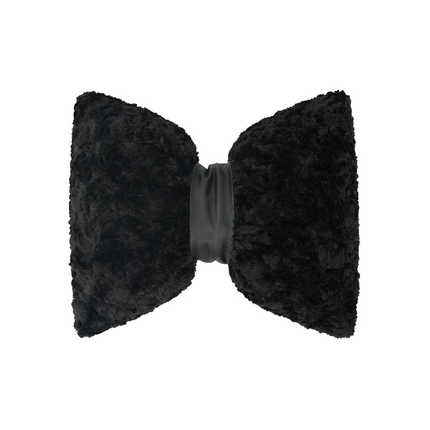 Rabbit Fur Car Seat Cushion - Soft & Warm | Wholesale & Custom Logo - Black rabbit fur brushed rose lumbar support
