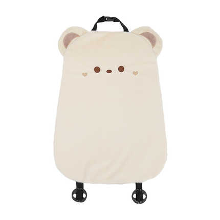 Cute Rabbit Car Seat Cushion - Soft & Warm | Wholesale & Custom Logo - European mink embroidered bear backrest