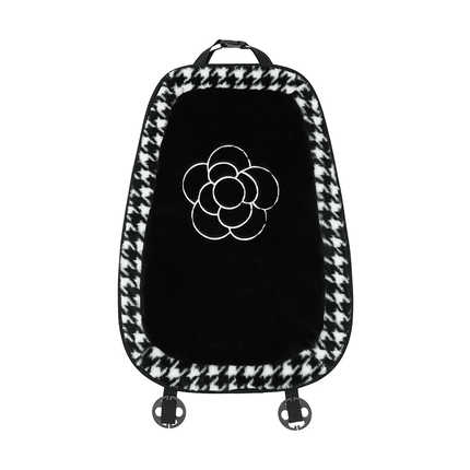 Winter Faux Fur Car Seat Cushion - Soft & Warm | Wholesale & Custom - Rabbit fur houndstooth trim camellia seat cushion backrest