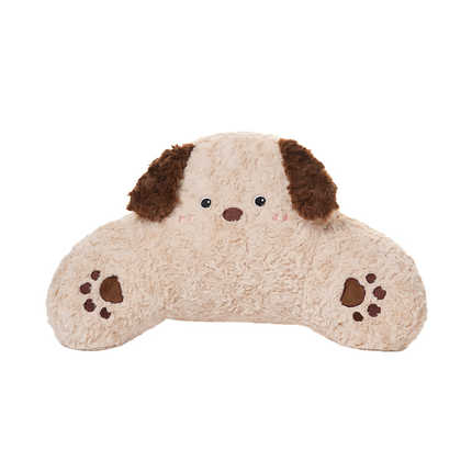 Cute Cartoon Dog Car Seat Cushion - Soft & Warm | Wholesale & Custom Logo - khaki frayed puppy backrest