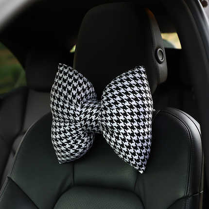 Houndstooth Car Seat Pad - Non-Slip & Breathable | Wholesale & Custom Logo - Houndstooth headrest