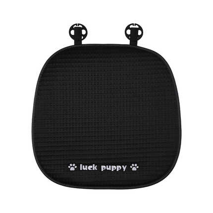 Cute Dog Car Neck Pillow - Soft & Comfortable | Wholesale & Custom Logo - Ice silk checkered puppy seat cushion, white front row