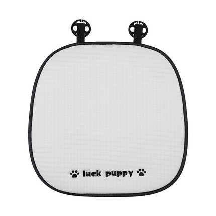 Cute Cartoon Car Headrest - Soft & Breathable | Wholesale & Custom Logo - Ice silk checkered puppy seat cushion, white front row