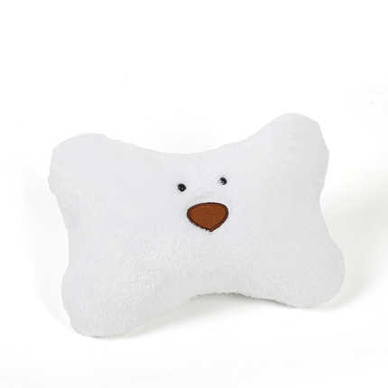 Cute Bear Car Neck Pillow - Soft & Comfortable | Wholesale & Custom - White arm bear headrest