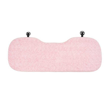 Winter Car Headrest - Soft Rabbit Fur & Rose | Wholesale & Custom Logo - Pink rabbit fur brushed rose seat cushions in the back row