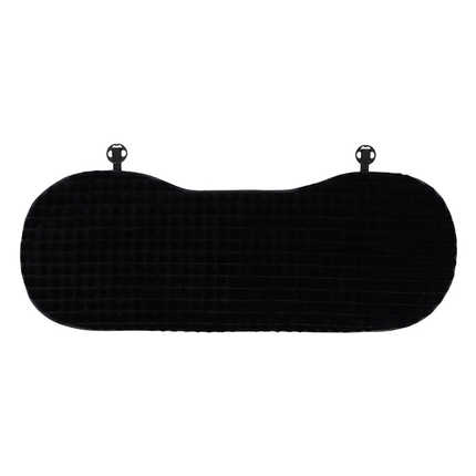 Black Rabbit Fur Car Pillow - Soft & Comfortable | Wholesale & Custom - Rabbit fur puff pastry seat cushion, black rear seats