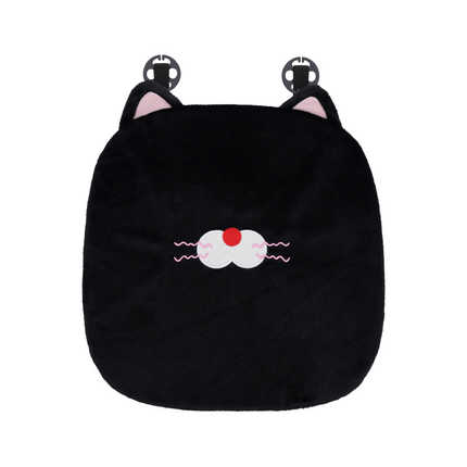 Cute Cat Car Neck Pillow - Soft & Comfortable | Wholesale & Custom - European mink embroidered cat seat cushion front row