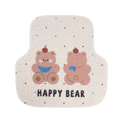 Cute Cartoon Car Floor Mat - Non-Slip & Durable | Wholesale & Custom - Red bow teddy bear paw pads