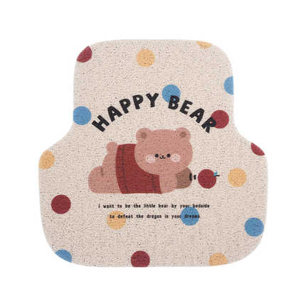 Cute Cartoon Car Floor Mat - Non-Slip & Durable | Wholesale & Custom - Lie on the back of the bear's paw pads