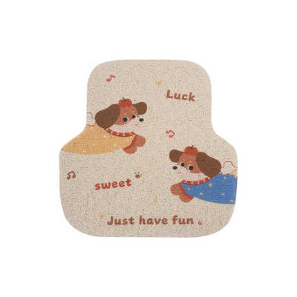 Cute Cartoon Car Floor Mat - Durable & Easy to Clean | Wholesale & Custom - Apple puppy paw pads