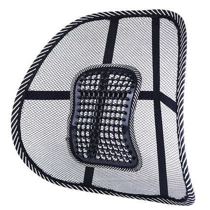 Steel Wire Car Lumbar Support - Summer Cool | Wholesale & Custom Logo - black