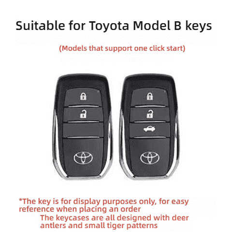 Cartoon Ice Pattern KT Cat Key Cover - Soft & Stylish | Wholesale & Custom - Toyota B model, two- and three-button interchangeable