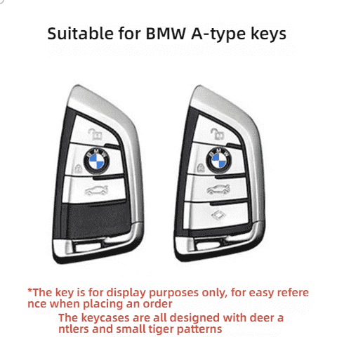 Cartoon Ice Pattern KT Cat Key Cover - Soft & Stylish | Wholesale & Custom - BMW A-type rear logo opening